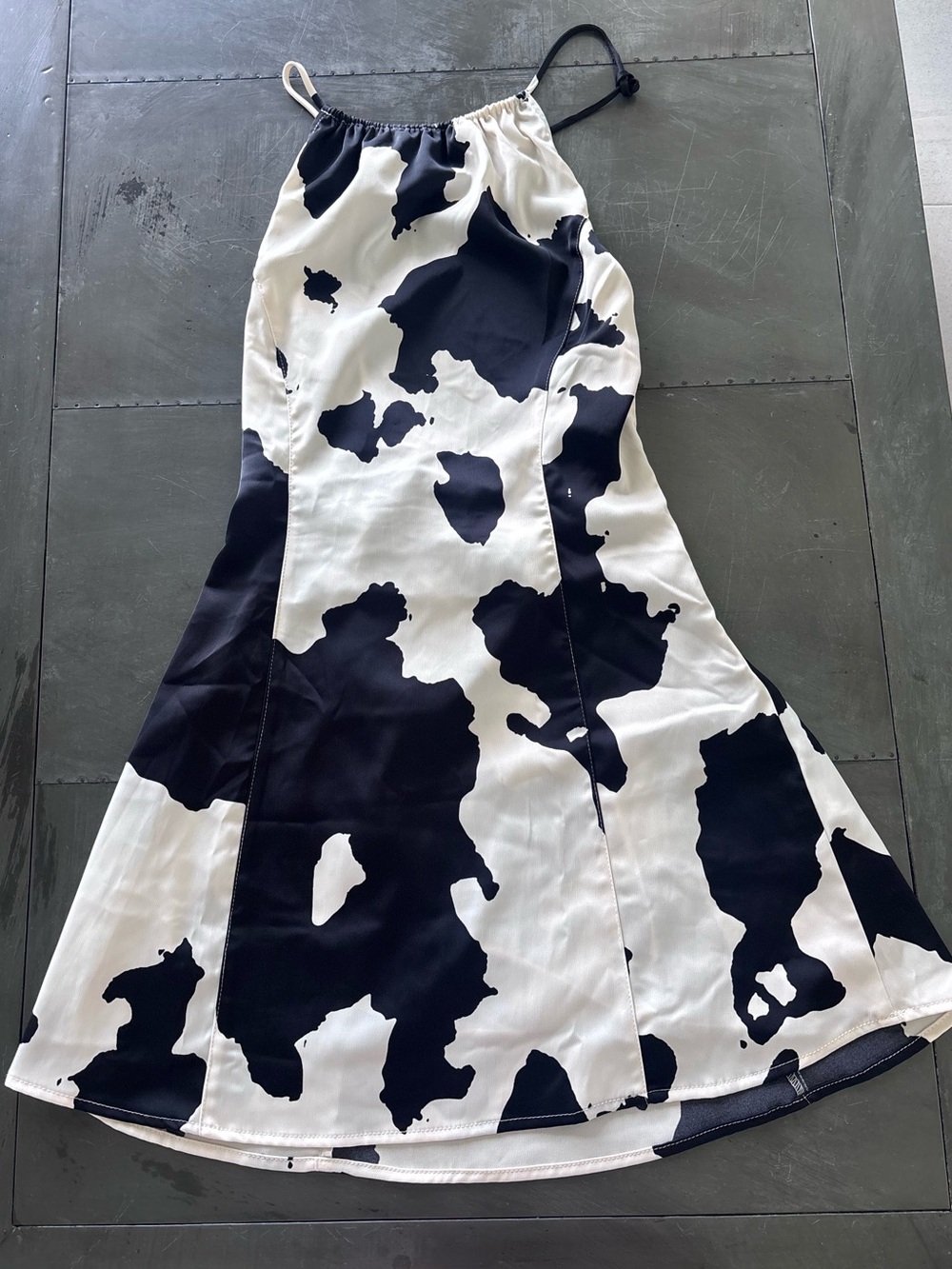 Urban Outfitters NWOT Black & White Cow Print Mini Dress